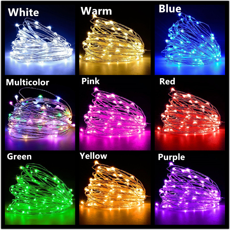 10M 5M 3M 2M Copper Wire LED T - Led Fairy String Lights avaliação e preço