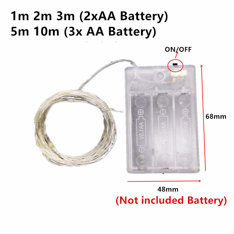10M 5M 3M 2M Copper Wire LED T - Led Fairy String Lights avaliação e preço