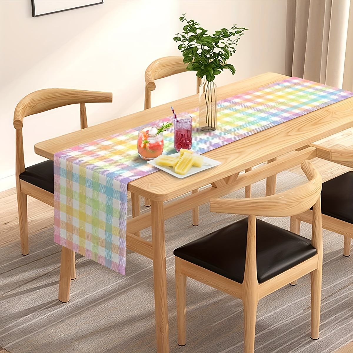 1pc Vibrant Buffalo Plaid Tabl - Christmas Throw Blanket avaliação e preço