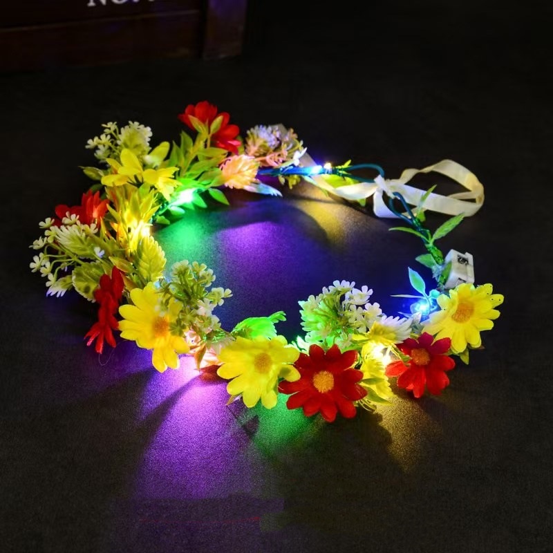 Luminous Floral Wreath LED Flo - Led Fairy String Lights avaliação e preço
