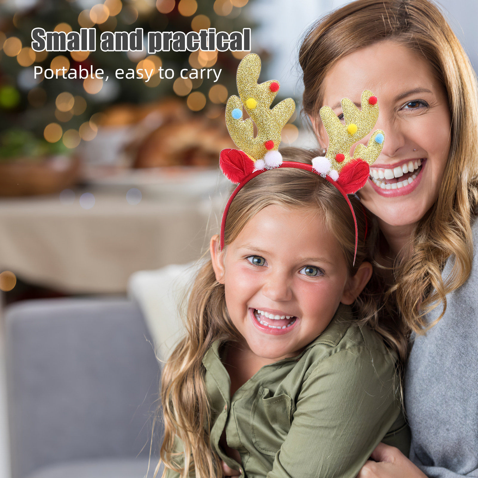 2Pcs Reindeer Antlers Headband - Reindeer Antlers Headband avaliação e preço