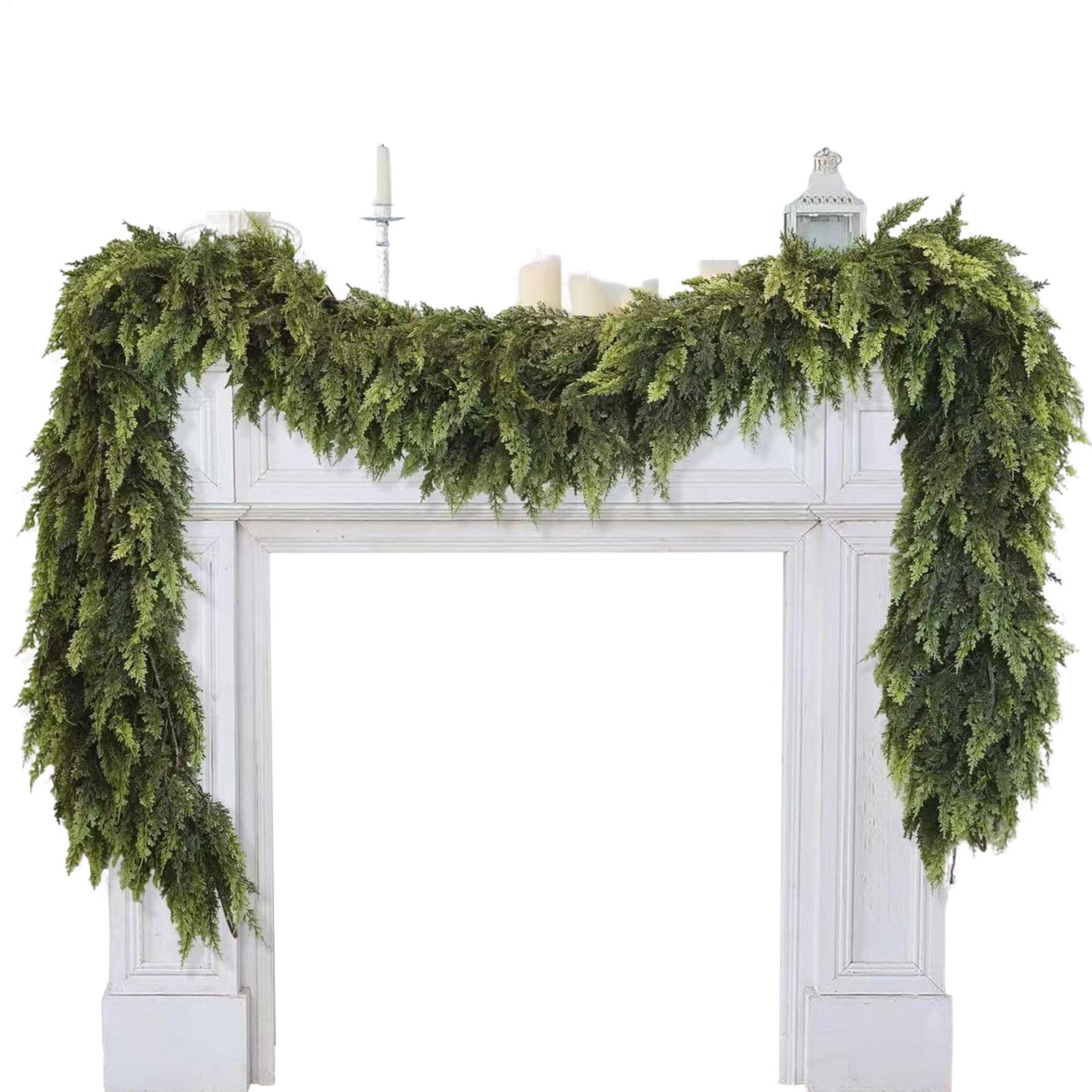 Christmas Garlands Artificial  - Christmas Wreath Fake avaliação e preço