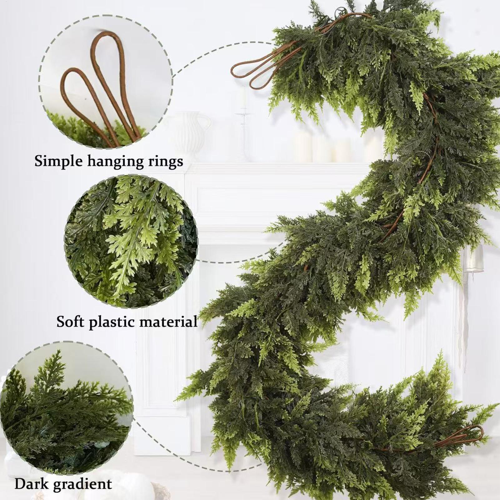 Christmas Garlands Artificial  - Christmas Wreath Fake avaliação e preço