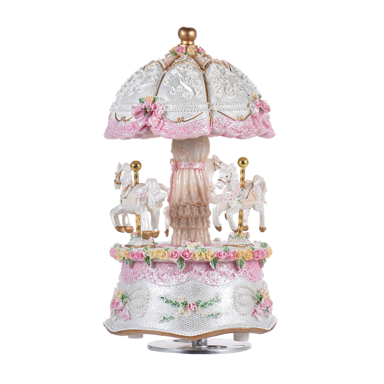 Luxury Dream 3-Horse Rotating  - Snow Globe Musical avaliação e preço