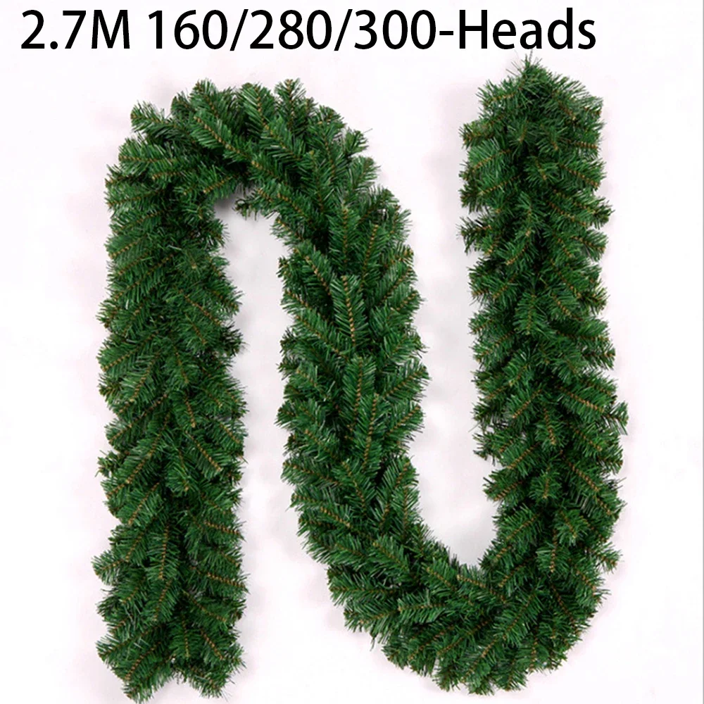 2.7M Artificial Green Christma - Christmas Wreath Fake avaliação e preço