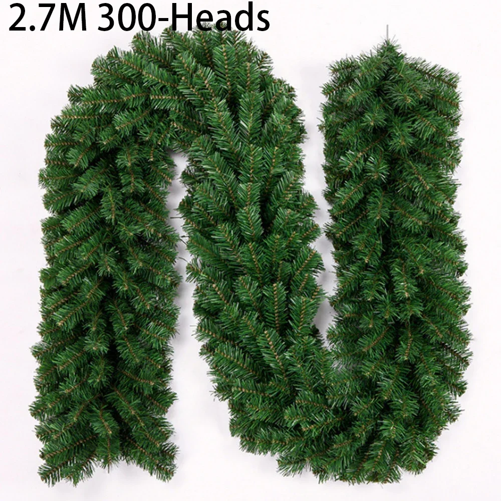 2.7M Artificial Green Christma - Christmas Wreath Fake avaliação e preço