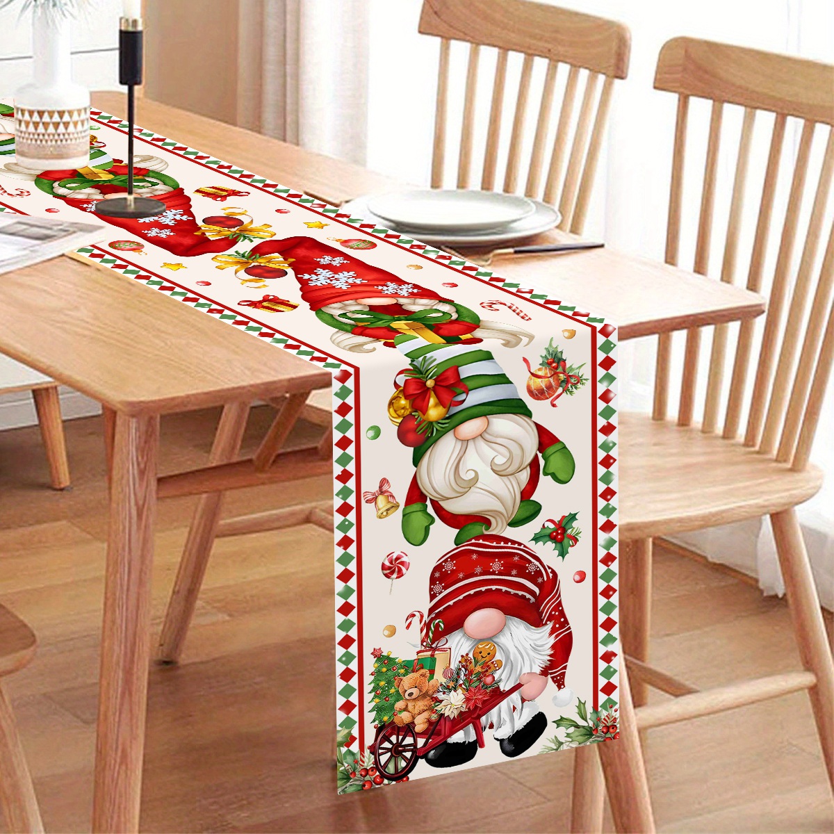 Christmas Table Runner Faceles - Christmas Table Runner avaliação e preço