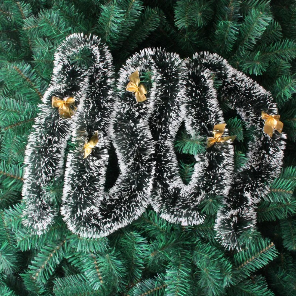 Christmas Tinsel Garland Artif - Led Fairy String Lights avaliação e preço