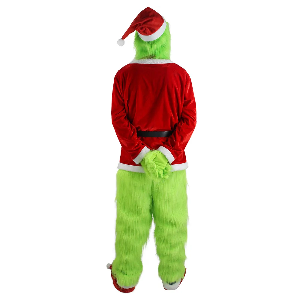 Merry Christmas Grinch Cosplay - Santa Hat Plush avaliação e preço