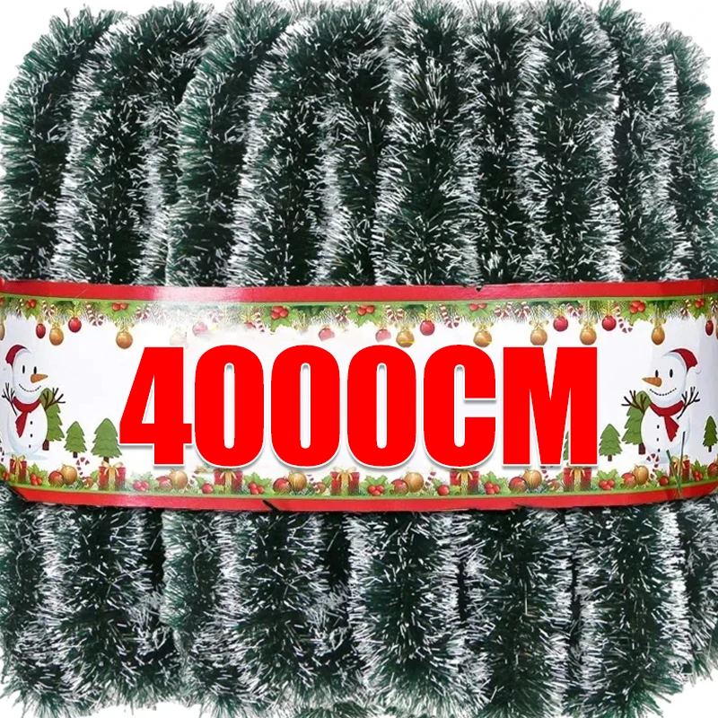2/40m Christmas Tinsel Ribbons - Tinsel Garland Decoration avaliação e preço