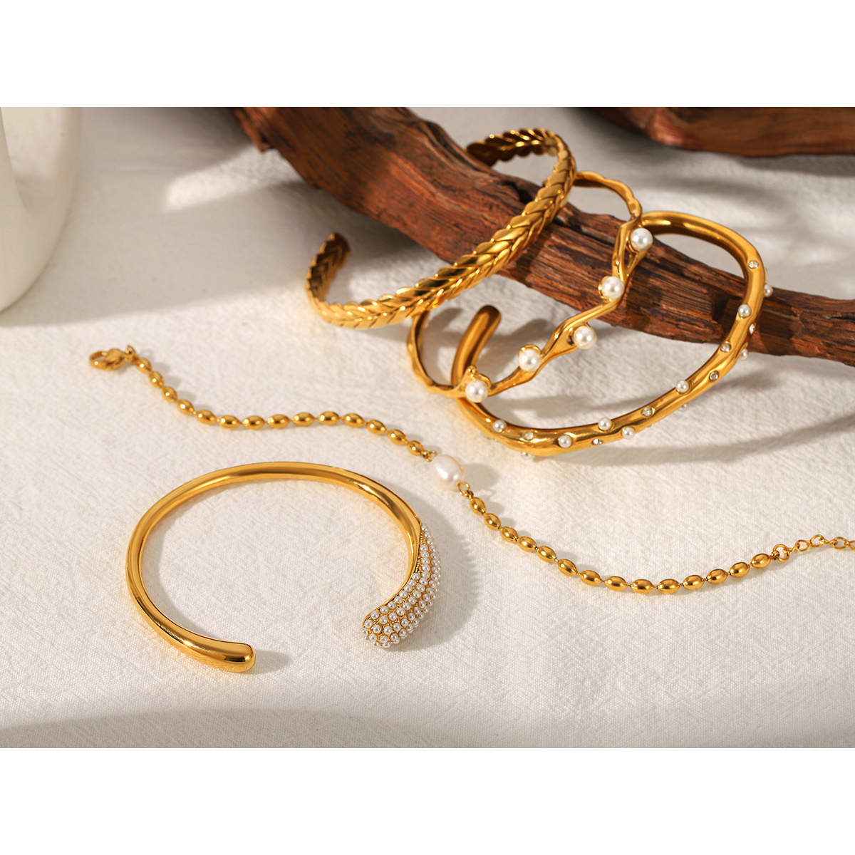 18K Gold Plated Stainless Stee - Gift Box Wrap Set avaliação e preço