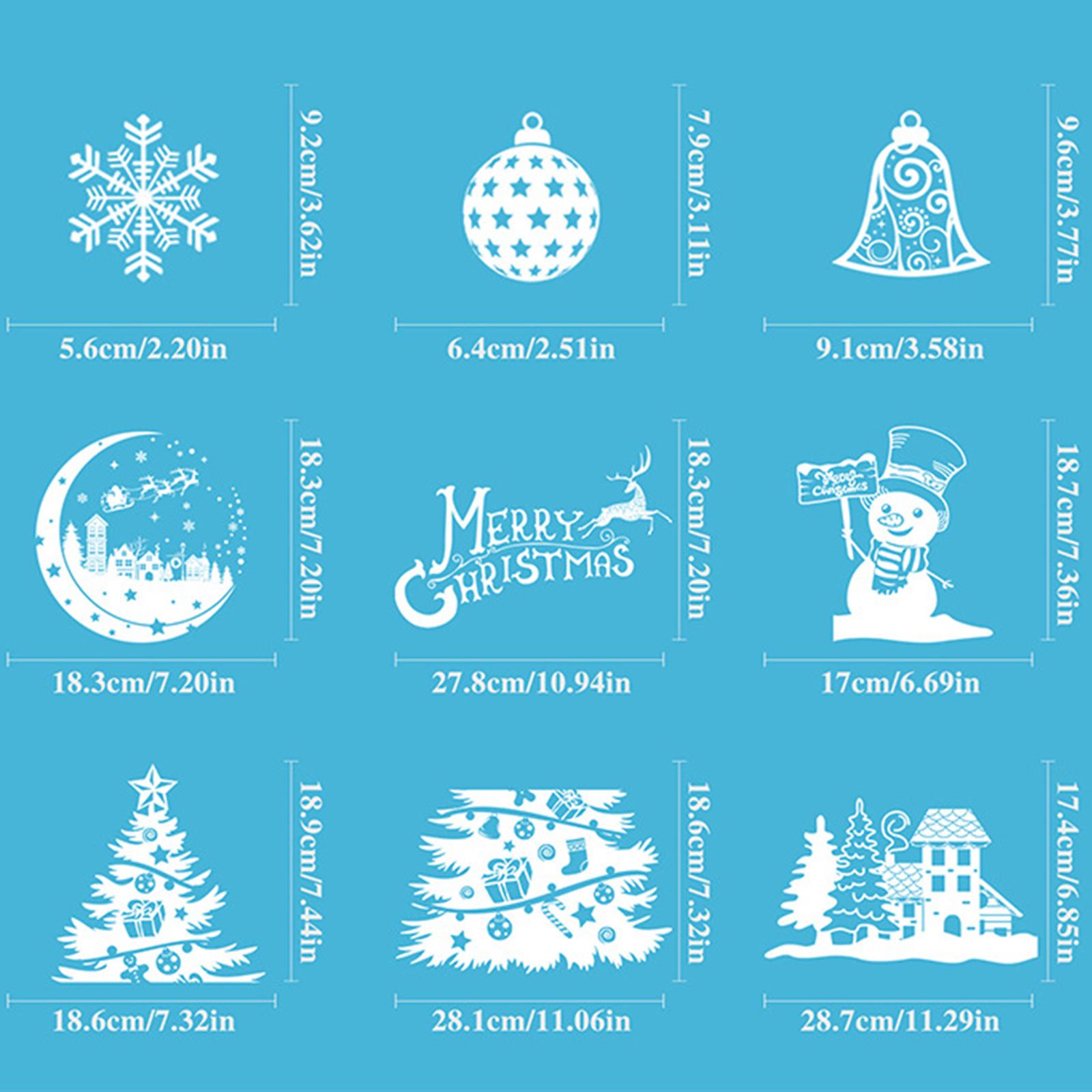 Christmas Decoration Window St - Snowflake Window Decal avaliação e preço
