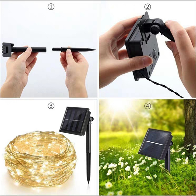 ONCE Solar Powered Lights 200  - Led Fairy String Lights avaliação e preço