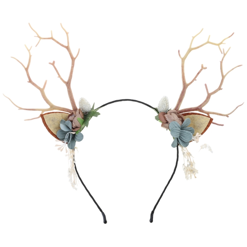 Branch Reindeer Antler Hair Ho - Reindeer Antlers Headband avaliação e preço