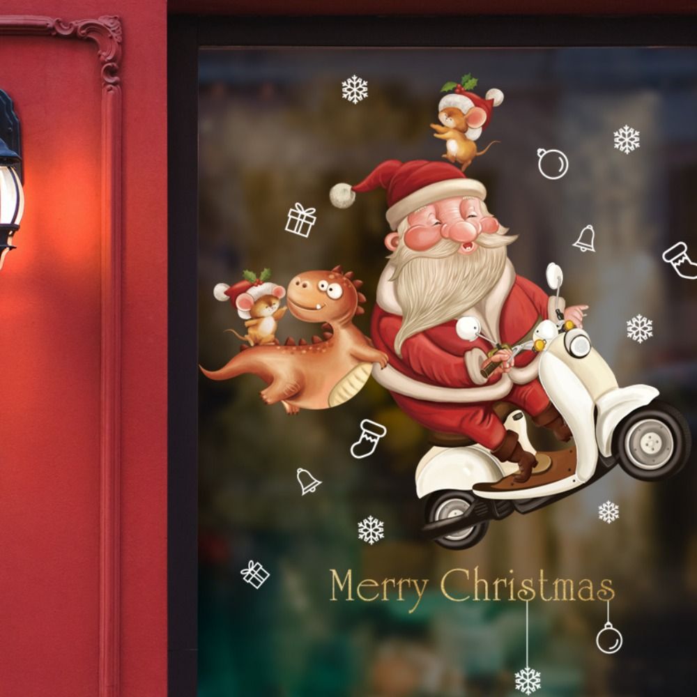 Funny PVC Christmas Window Gla - Snowflake Window Decal avaliação e preço