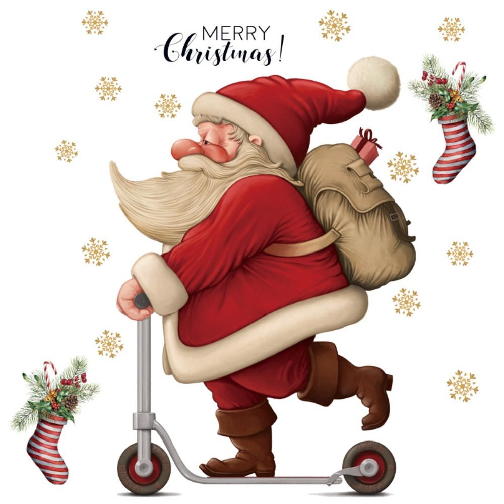 Funny PVC Christmas Window Gla - Snowflake Window Decal avaliação e preço