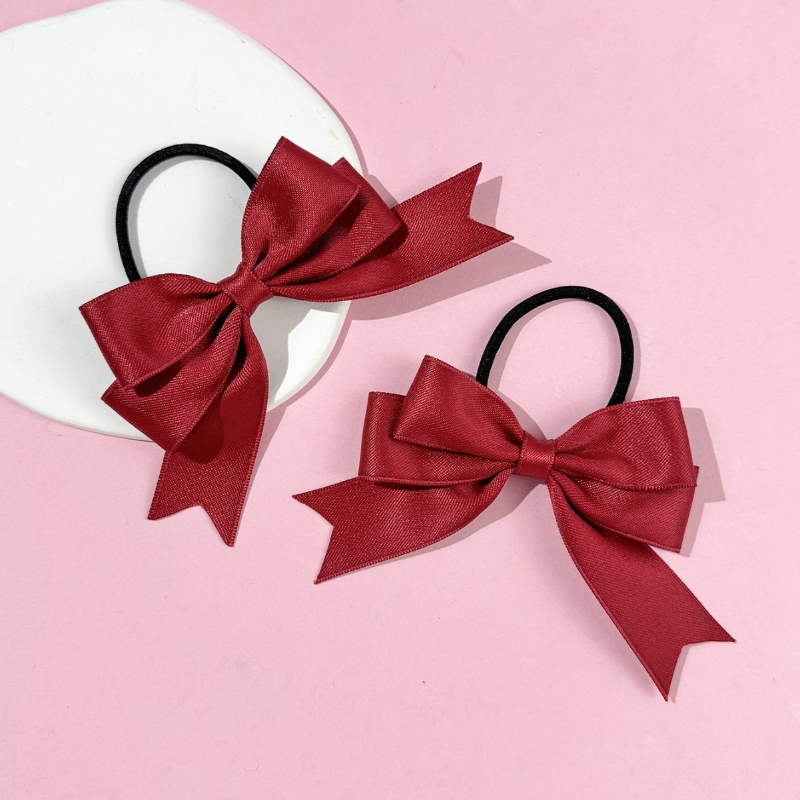 2 Pieces of Bow Hair Ties, Swe - Ribbon Bow Gift avaliação e preço