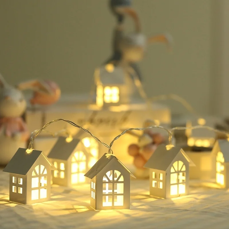 10 LED Christmas Tree House St - Led Fairy String Lights avaliação e preço