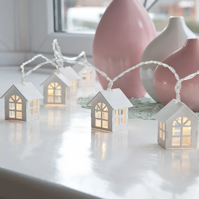 10 LED Christmas Tree House St - Led Fairy String Lights avaliação e preço