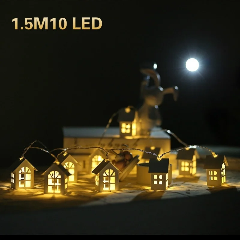 10 LED Christmas Tree House St - Led Fairy String Lights avaliação e preço