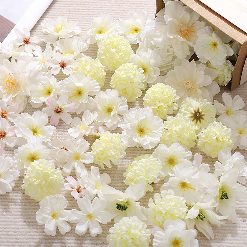 20Pcs Mix White Artificial Flo - Christmas Wreath Fake avaliação e preço