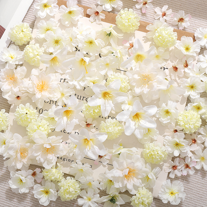 20Pcs Mix White Artificial Flo - Christmas Wreath Fake avaliação e preço