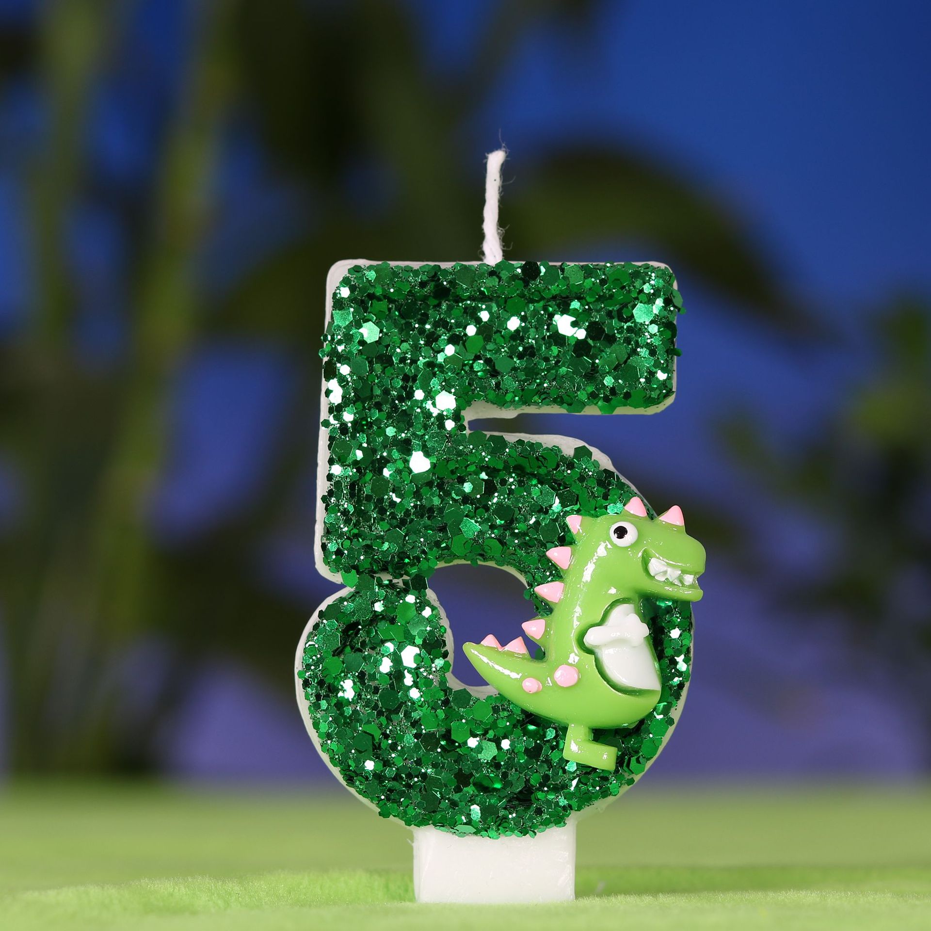 Cartoon Dinosaur Digital Birth - Holiday Candle Set avaliação e preço