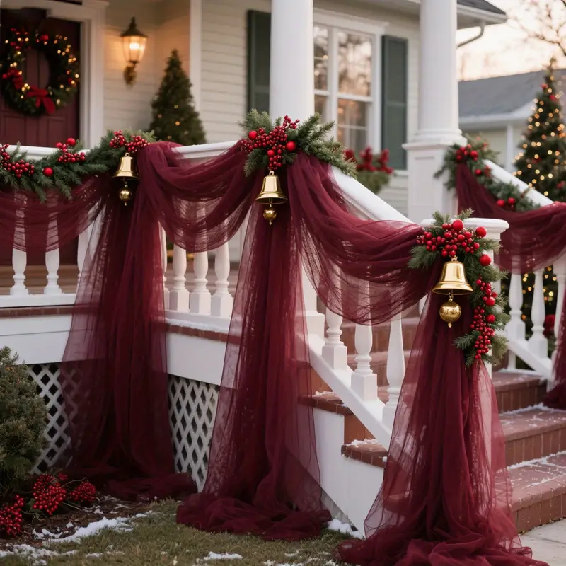 DIY Decoration Tulle Arch Drap - Christmas Table Runner avaliação e preço