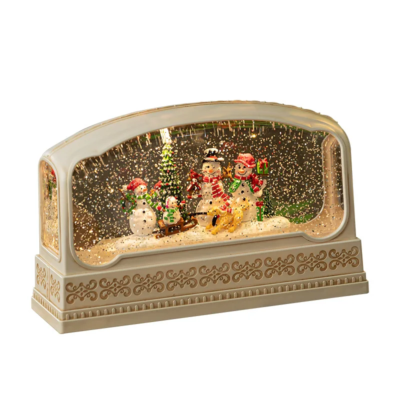 Rectangular Resin Snow Globe M - Snow Globe Musical avaliação e preço