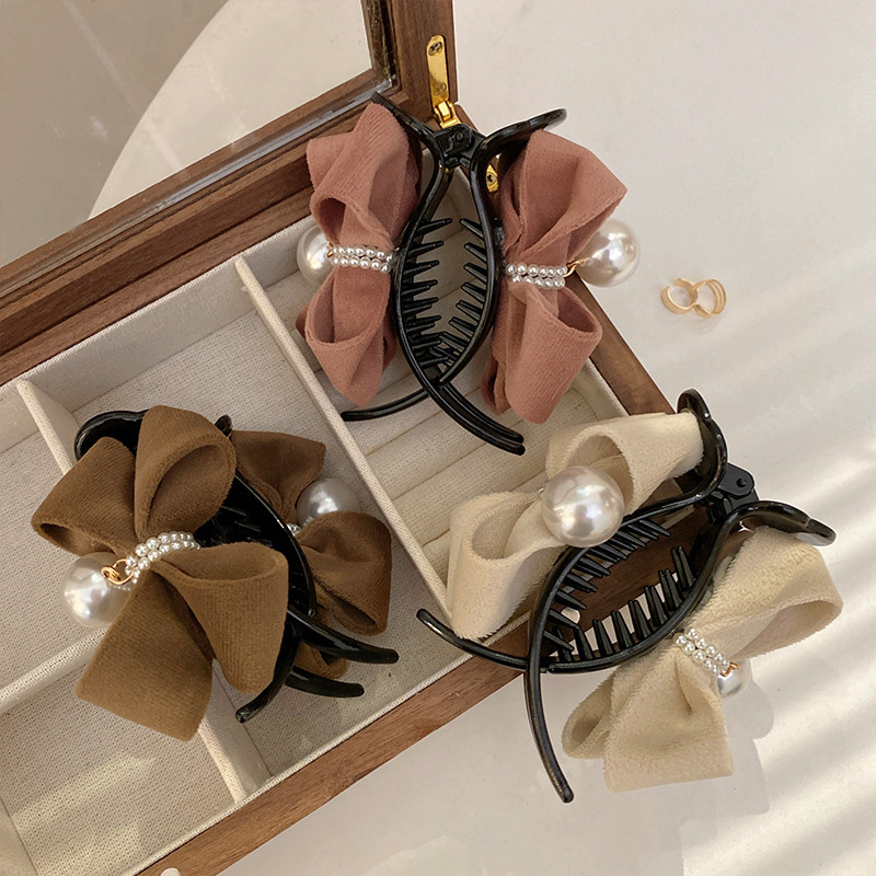 1PC Beautiful New Pearl Bow Ti - Ribbon Bow Gift avaliação e preço