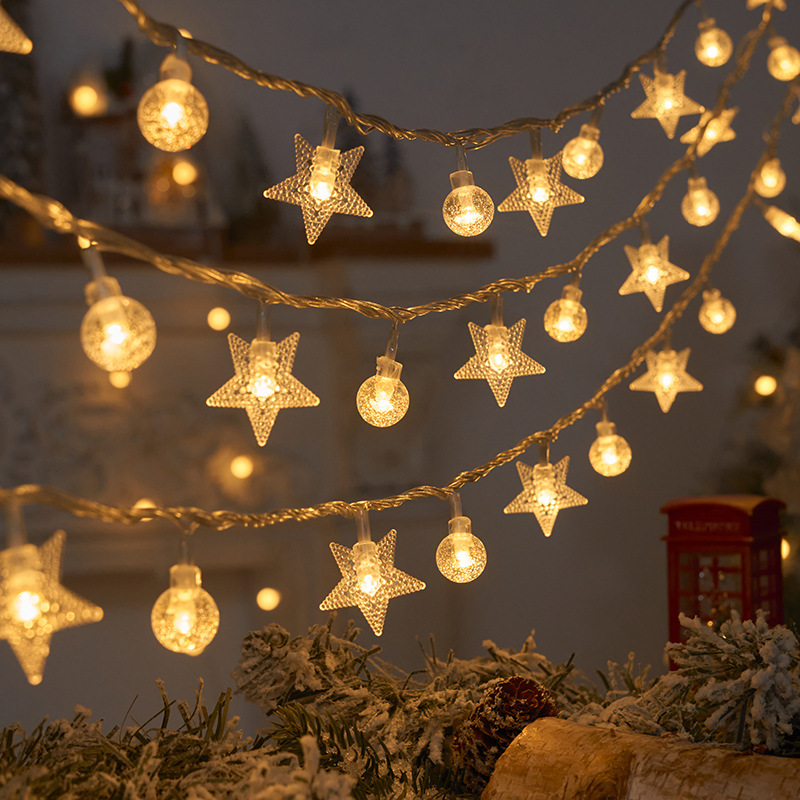 1.5M/3M Snowflake star LED Str - Led Fairy String Lights avaliação e preço