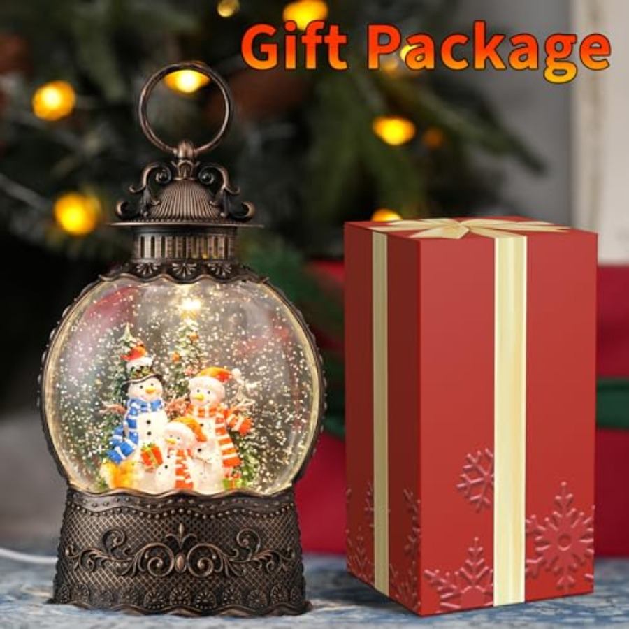 Snow Globe with, Light Up Chri - Snow Globe Musical avaliação e preço