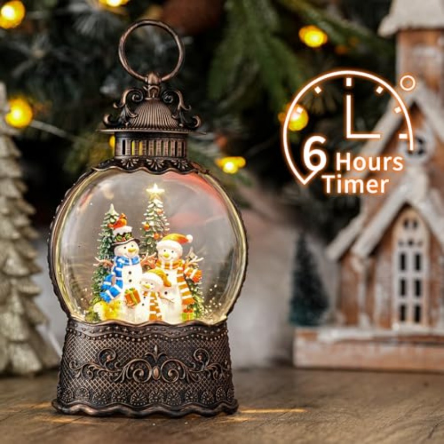 Snow Globe with, Light Up Chri - Snow Globe Musical avaliação e preço