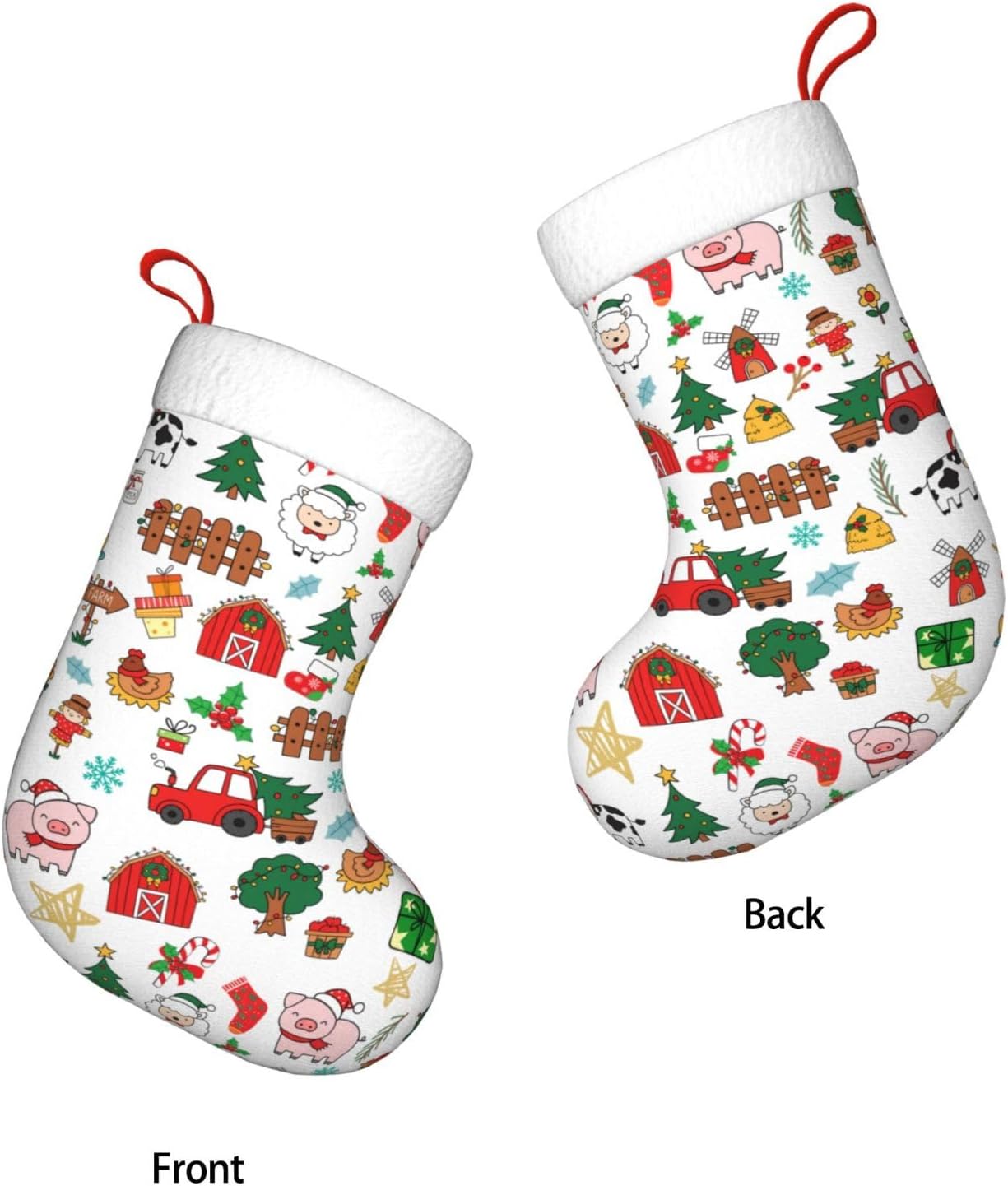 Farm Animals Christmas Stockin - Christmas Stocking Hanging avaliação e preço