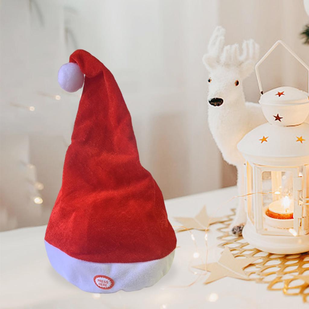 Singing Dancing Santa Hats Dec - Santa Hat Plush avaliação e preço