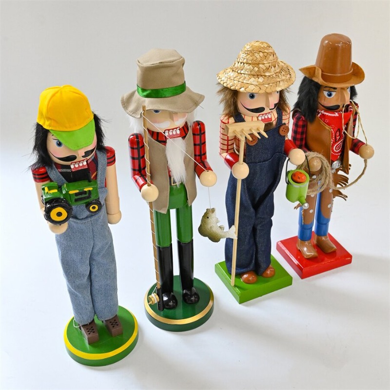 Wooden Nutcracker Soldiers Dri - Nutcracker Figurine avaliação e preço