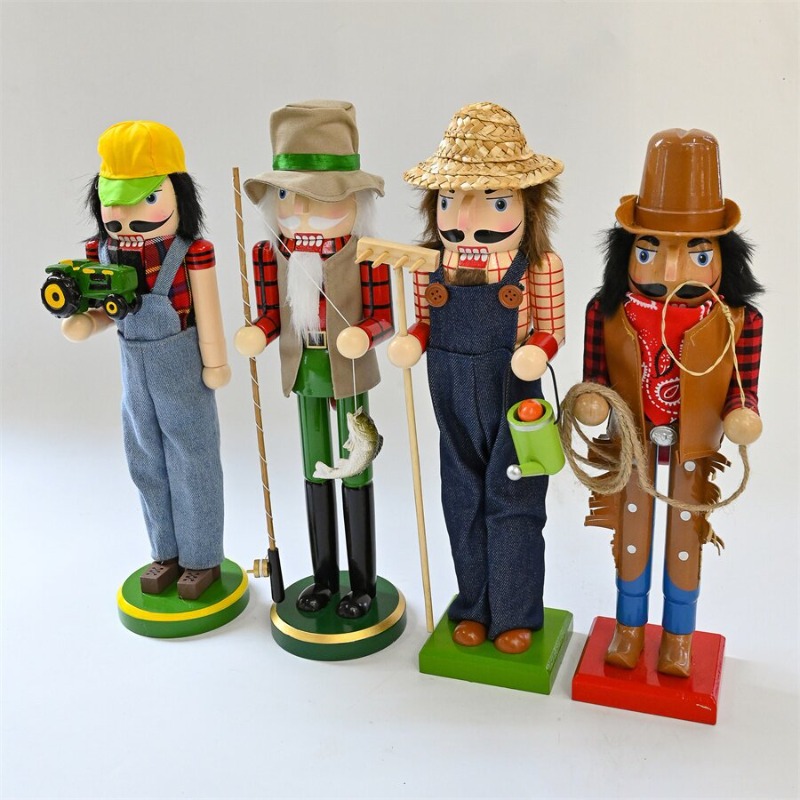 Wooden Nutcracker Soldiers Dri - Nutcracker Figurine avaliação e preço