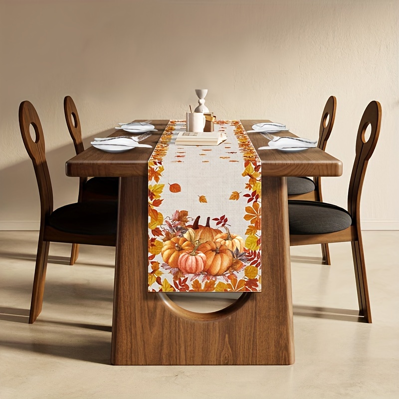 1pc Thanksgiving & Halloween T - Christmas Table Runner avaliação e preço