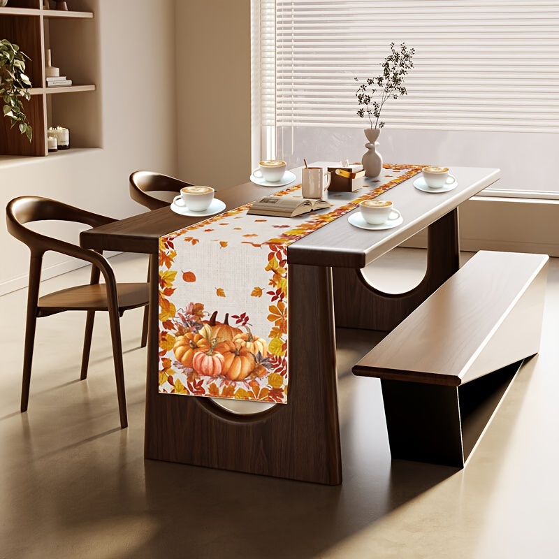 1pc Thanksgiving & Halloween T - Christmas Table Runner avaliação e preço
