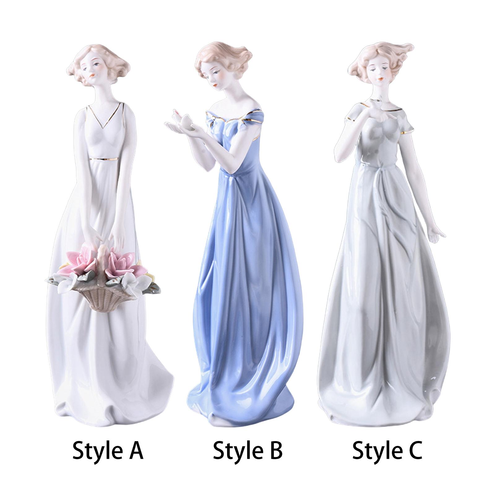 Porcelain Lady Statue Centerpi - Nutcracker Figurine avaliação e preço