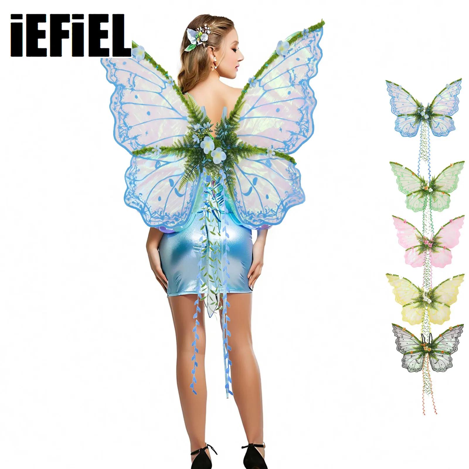 Fairy Wings Butterfly Wings wi - Elf Costume Christmas avaliação e preço