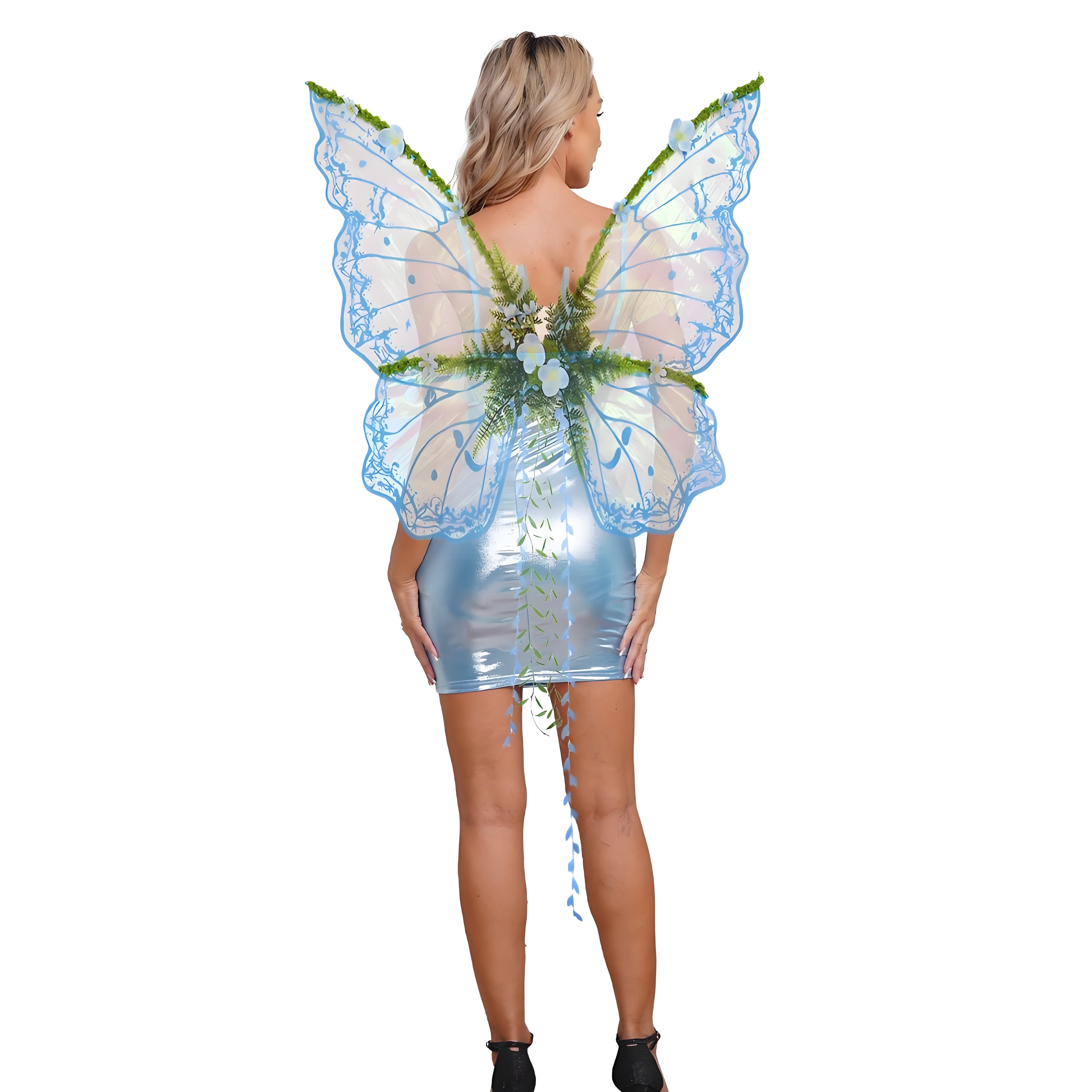 Fairy Wings Butterfly Wings wi - Elf Costume Christmas avaliação e preço