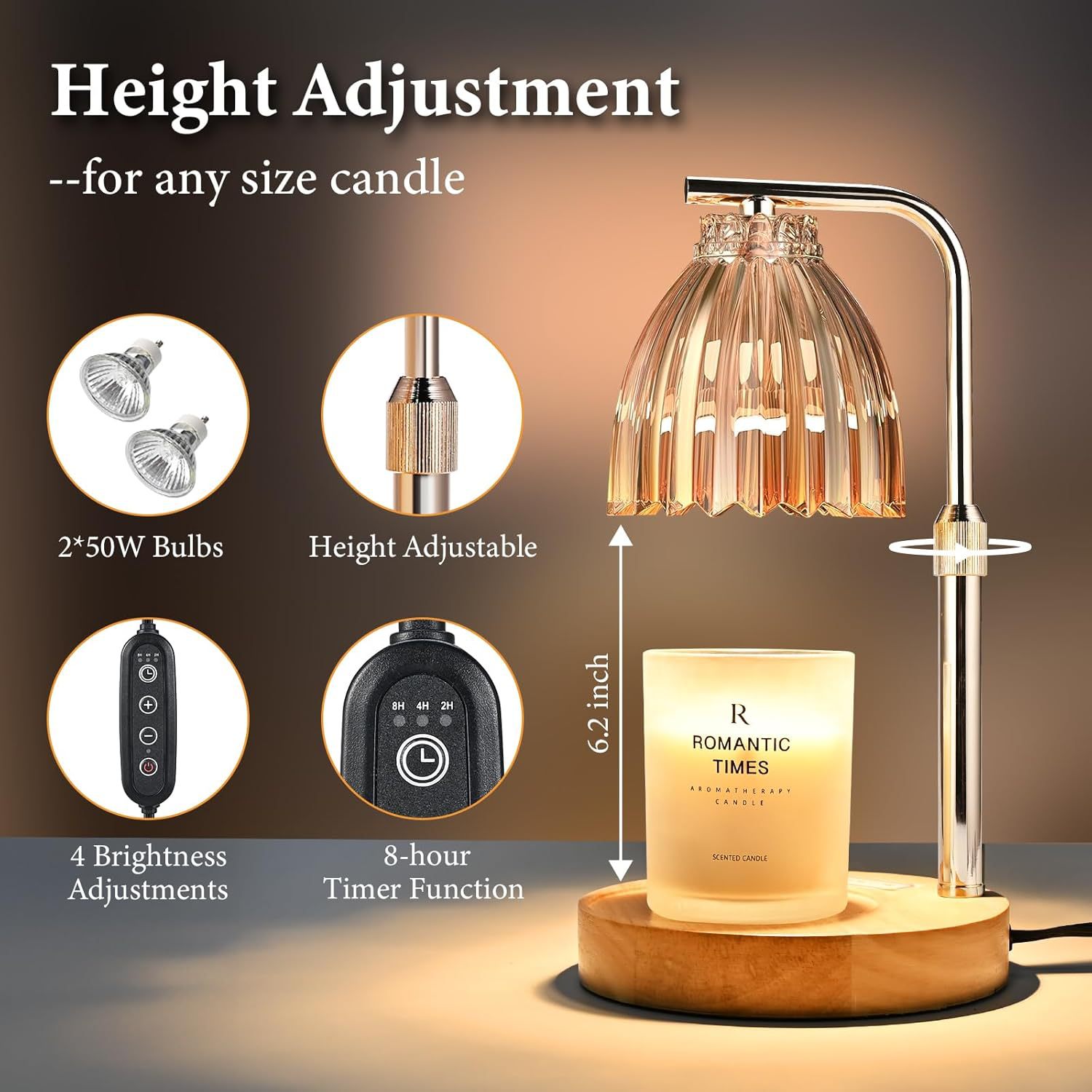 Adjustable Height Aromatherapy - Holiday Candle Set avaliação e preço