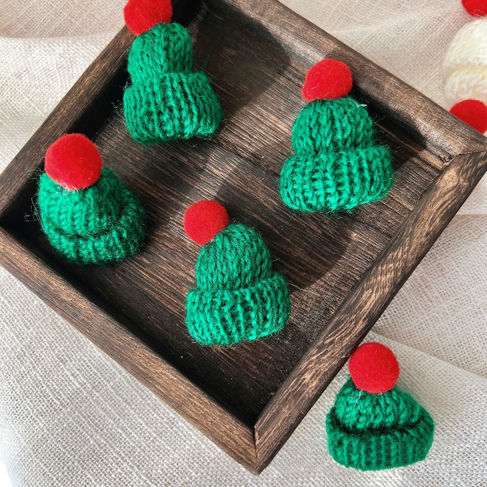 10/20pcs Mini Santa Hat & Scar - Santa Hat Plush avaliação e preço