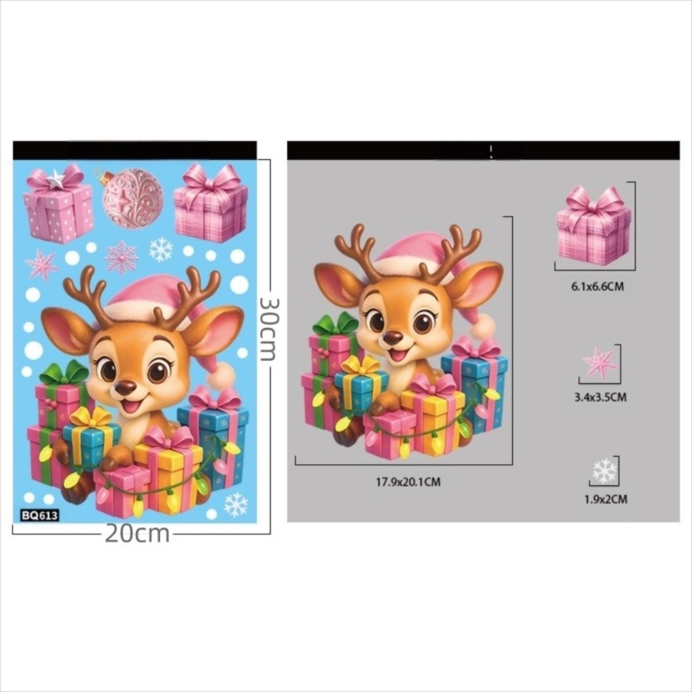 Cartoon PVC Window Stickers Sn - Snowflake Window Decal avaliação e preço