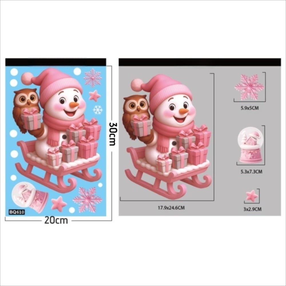 Cartoon PVC Window Stickers Sn - Snowflake Window Decal avaliação e preço