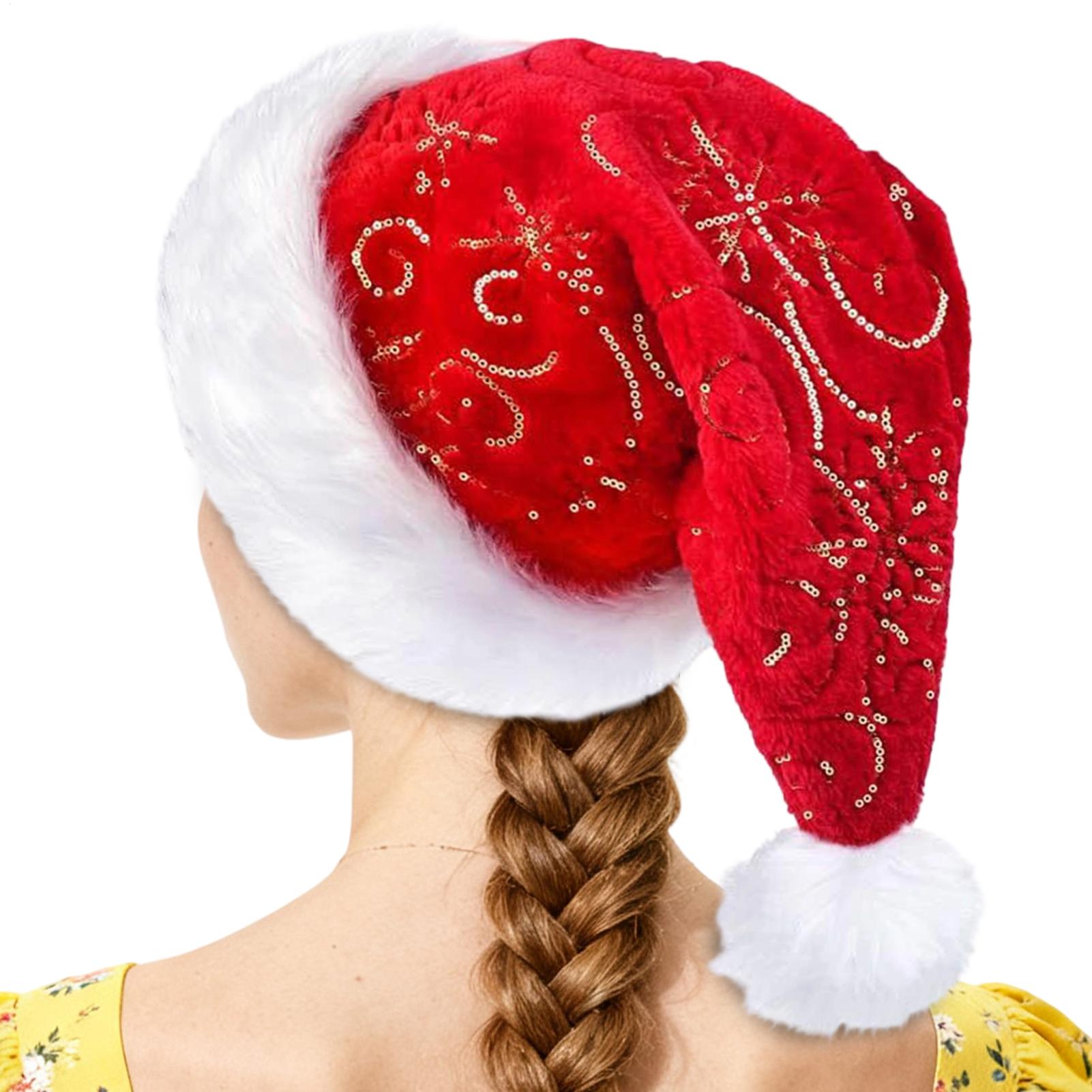 Plush Christmas Hat Portable W - Santa Hat Plush avaliação e preço