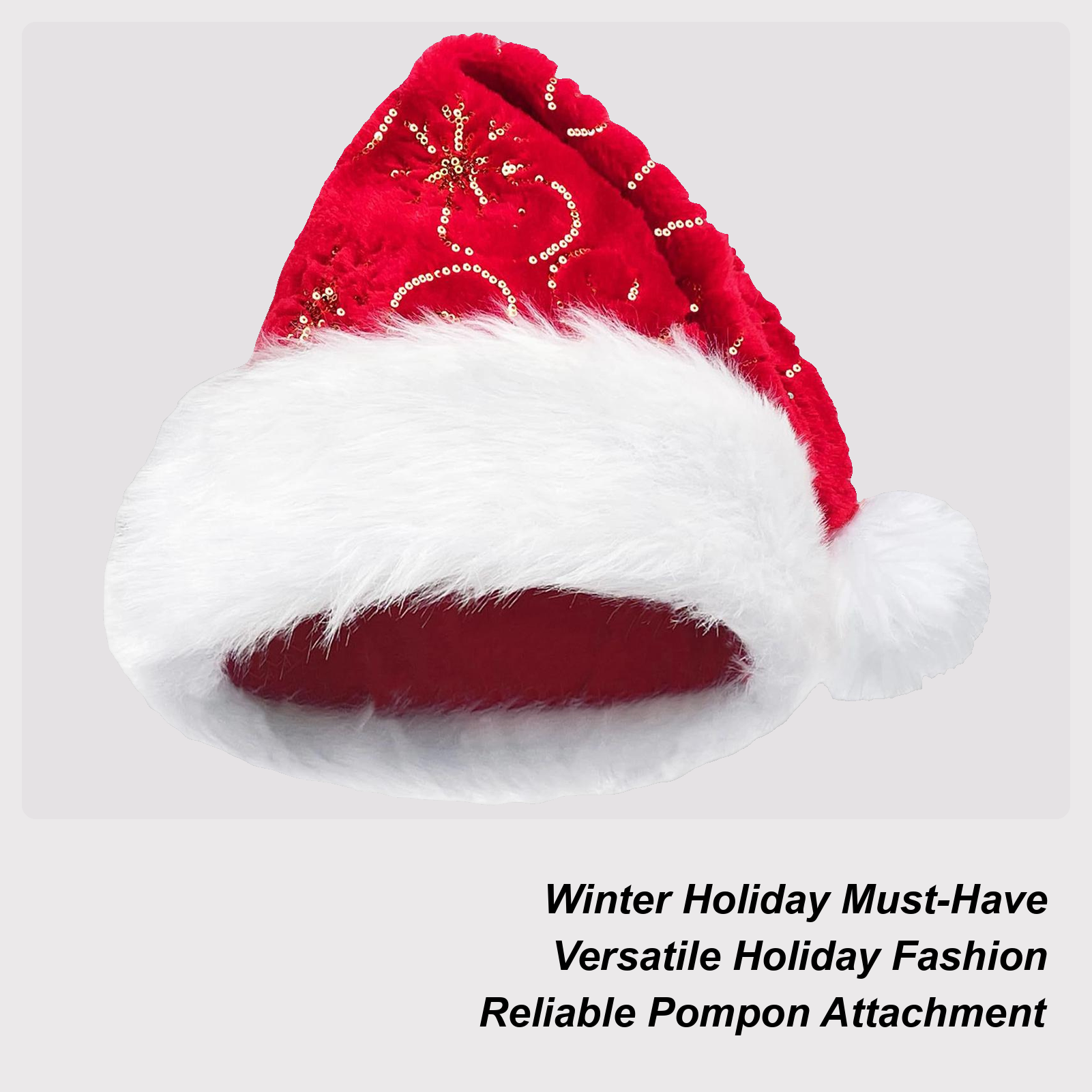 Plush Christmas Hat Portable W - Santa Hat Plush avaliação e preço