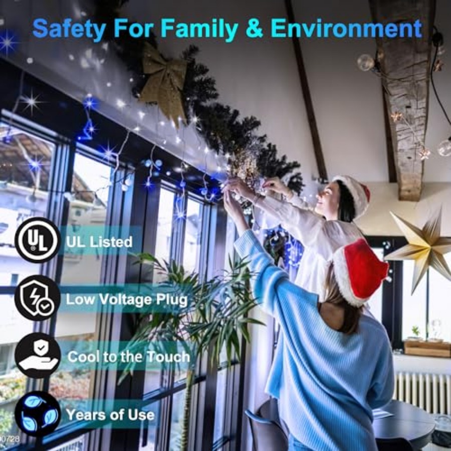 612 LED 60Feet Christmas Light - Christmas Lights Outdoor avaliação e preço