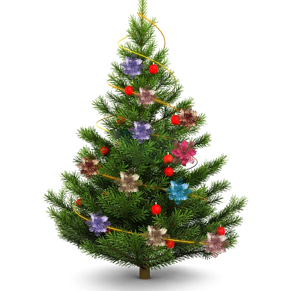 9cm Glitter Artifical Christma - Christmas Wreath Fake avaliação e preço